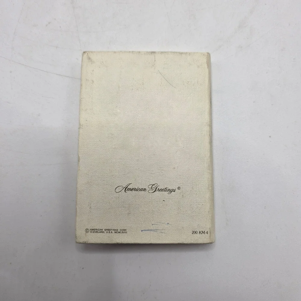 American Greetings Address Book 1976 Girl Rotary Phone Vintage Retro Pocket Size